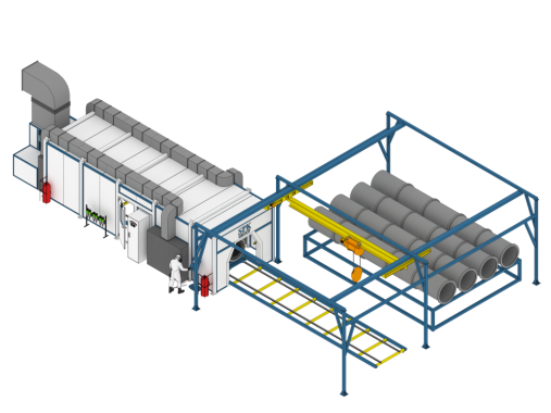 Автоматическая окрасочная камера SPK-SB-9.3.2 Автоматическая окрасочная камера SPK-SB-9.3.2