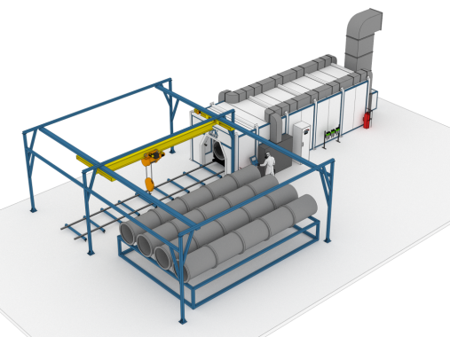 Автоматическая окрасочная камера SPK-SB-9.3.2 Автоматическая окрасочная камера SPK-SB-9.3.2