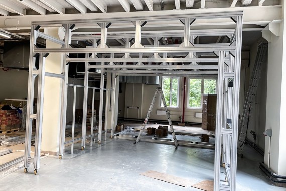 Окрасочно-сушильная камера телескопического типа SPK-SCB(Fx)-7.4.4 для художественно-производственных мастерских, г. Москва Окрасочно-сушильная камера телескопического типа SPK-SCB(Fx)-7.4.4 для художественно-производственных мастерских, г. Москва