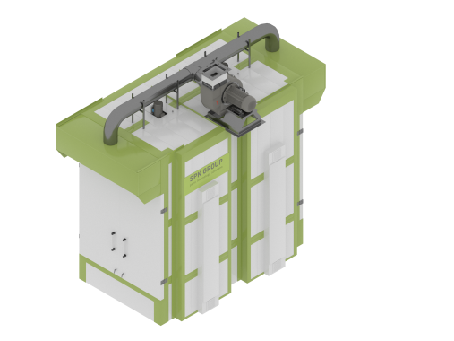 Линия порошковой окраски с ручной конвейерной системой для сельскохозяйственной техники Линия порошковой окраски SPK GROUP с ручной конвейерной системой для сельскохозяйственной техники