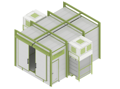 Линия порошковой окраски с ручной конвейерной системой для сельскохозяйственной техники Линия порошковой окраски SPK GROUP с ручной конвейерной системой для сельскохозяйственной техники