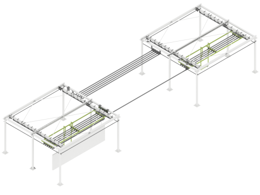 Линия порошковой окраски с ручной конвейерной системой для стройматериалов Линия порошковой окраски SPK GROUP с ручной конвейерной системой для стройматериалов