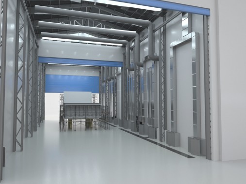 Комплекс подготовки и покраски для судостроения в уличном исполнении Комплекс подготовки и покраски для судостроения в уличном исполнении SPK GROUP