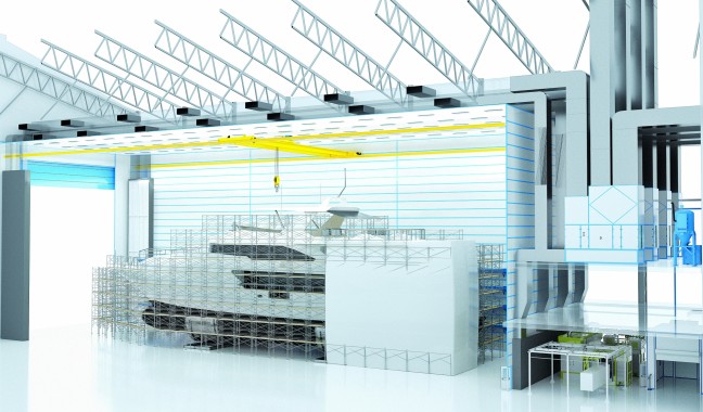 Комплекс подготовки и окраски поверхности яхт Комплекс подготовки и окраски поверхности яхт SPK GROUP