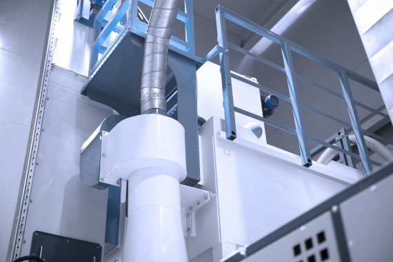 Дробеструйная камера проходного типа SPK-SBB-14.7.6 для спецтехники в г. Чита Дробеструйная камера проходного типа SPK-SBB-14.7.6 для спецтехники в г. Чита