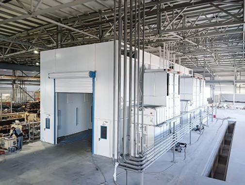 Комплекс камер окрашивания и сушки для автофургонов, полуприцепов, коммунальной и спецтехники в г. Рязань Комплекс камер окрашивания и сушки для автофургонов, полуприцепов, коммунальной и спецтехники в г. Рязань