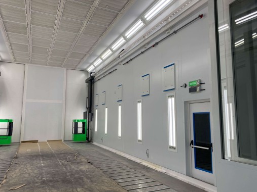 Окрасочно-сушильный комплекс SPK для спецтехники в г. Курган Окрасочно-сушильный комплекс SPK для спецтехники в г. Курган