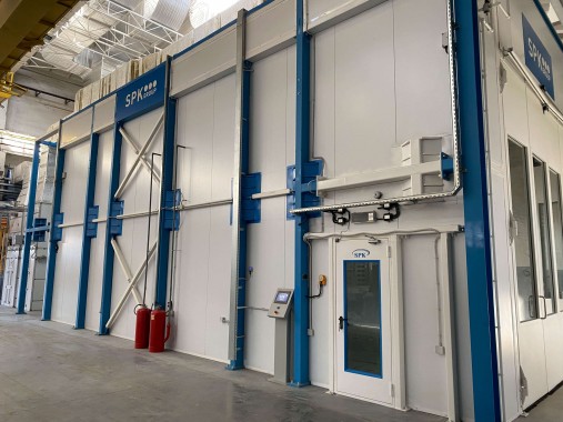 Окрасочно-сушильный комплекс SPK для спецтехники в г. Курган Окрасочно-сушильный комплекс SPK для спецтехники в г. Курган