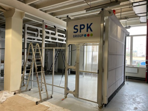 Окрасочно-сушильная камера телескопического типа SPK-SCB(Fx)-7.4.4 для художественно-производственных мастерских, г. Москва Окрасочно-сушильная камера телескопического типа SPK-SCB(Fx)-7.4.4 для художественно-производственных мастерских, г. Москва