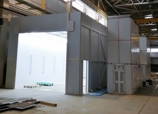 Линия подготовки и покраски рам полуприцепов SPK, г. Елабуга Линия подготовки и покраски рам полуприцепов SPK, г. Елабуга