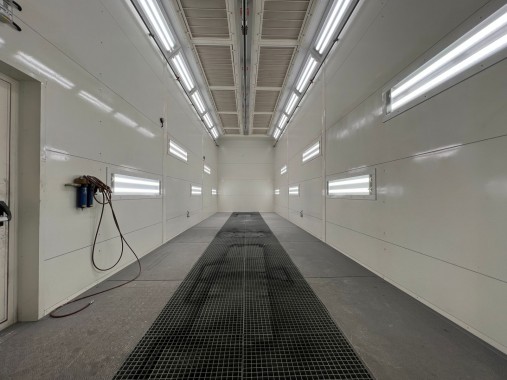 Покрасочный комплекс. Дробеструйные и окрасочно-сушильные камеры SPK, г. Н. Новгород Покрасочный комплекс. Дробеструйные и окрасочно-сушильные камеры SPK GROUP