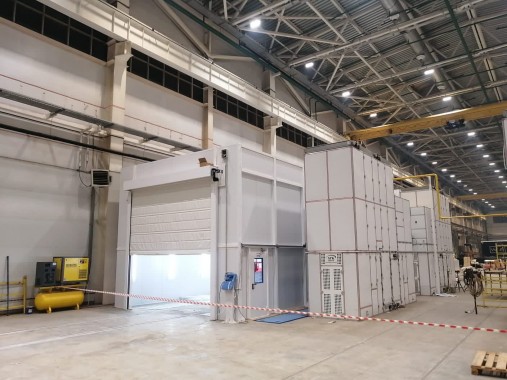 Линия подготовки и покраски рам полуприцепов SPK, г. Елабуга Линия подготовки и покраски рам полуприцепов SPK, г. Елабуга