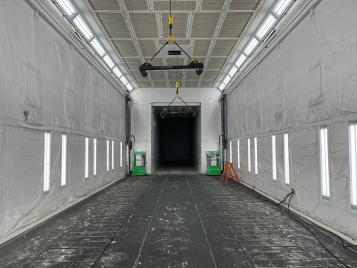 Комплекс камер окрашивания и сушки для автофургонов, полуприцепов, коммунальной и спецтехники в г. Рязань Комплекс камер окрашивания и сушки для автофургонов, полуприцепов, коммунальной и спецтехники в г. Рязань