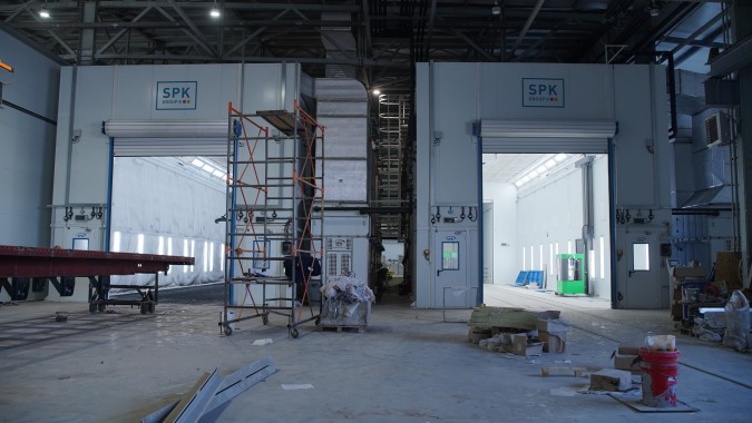 Комплекс камер окрашивания и сушки для автофургонов, полуприцепов, коммунальной и спецтехники в г. Рязань Комплекс камер окрашивания и сушки для автофургонов, полуприцепов, коммунальной и спецтехники в г. Рязань