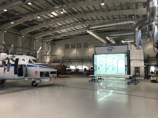 Камера покрасочно-сушильная для деталей самолетов SPK-22.6.5 Камера обработки деталей самолетов SPK GROUP