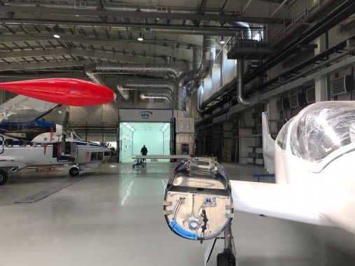 Камера покрасочно-сушильная для деталей самолетов SPK-22.6.5 Техника для окраски самолетов SPK GROUP