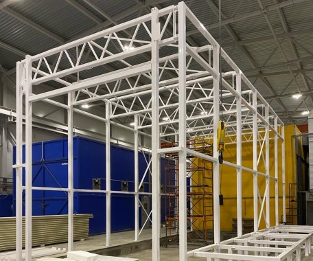 Двухсекционная окрасочно-сушильная камера для автоспецтехники, г. Н. Новгород Двухсекционная окрасочно-сушильная камера для автоспецтехники, г. Н. Новгород