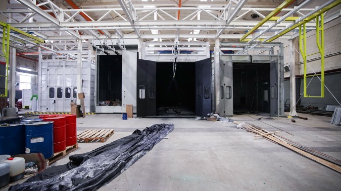 Линия порошковой окраски SPK, г. Урюпинск Линия порошковой окраски SPK, г. Урюпинск