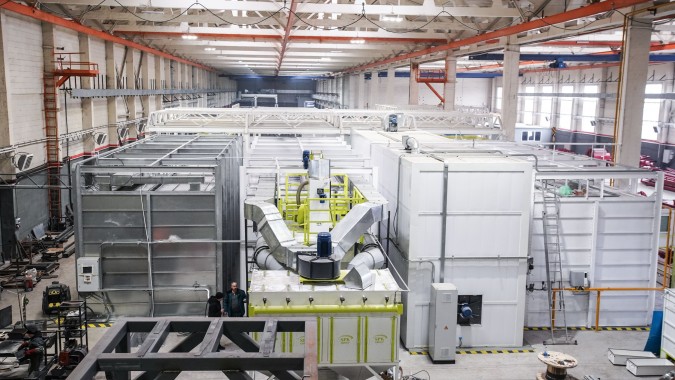 Линия порошковой окраски SPK, г. Урюпинск Линия порошковой окраски SPK, г. Урюпинск