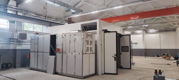 Окрасочно-сушильная камера SPK-SCB-6.4.4, г. Новокузнецк Окрасочно-сушильная камера SPK-SCB-6.4.4, г. Новокузнецк