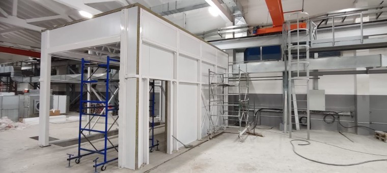 Окрасочно-сушильная камера SPK-SCB-6.4.4, г. Новокузнецк Окрасочно-сушильная камера SPK-SCB-6.4.4, г. Новокузнецк