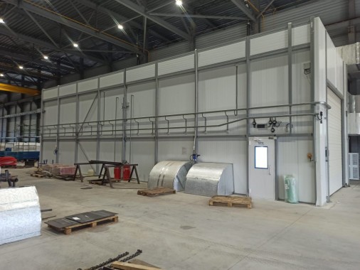 Окрасочно-сушильная камера для спецтехники SPK-18.6.6, г. Миасс Окрасочно-сушильная камера для спецтехники SPK-18.6.6, г. Миасс