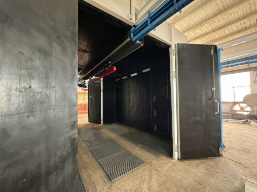 Комплекс подготовки и окраски металлоконструкций SPK с конвейером, г. Оренбург Комплекс подготовки и окраски металлоконструкций SPK GROUP с конвейером, г. Оренбург