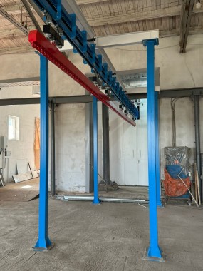 Комплекс подготовки и окраски металлоконструкций SPK с конвейером, г. Оренбург Комплекс подготовки и окраски металлоконструкций SPK GROUP с конвейером, г. Оренбург