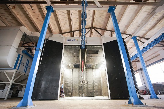 Комплекс подготовки и окраски металлоконструкций SPK с конвейером, г. Оренбург Комплекс подготовки и окраски металлоконструкций SPK GROUP с конвейером, г. Оренбург