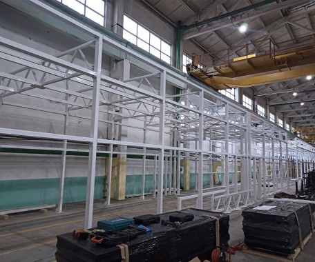 Окрасочно-сушильный комплекс с конвейером SPK GROUP, г. Брянск Окрасочно-сушильный комплекс с конвейером SPK GROUP, г. Брянск