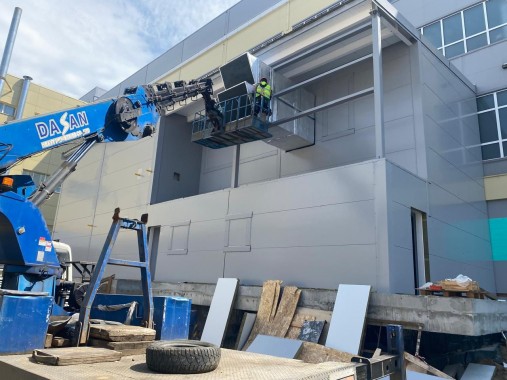 Уличная двухсекционная окрасочно-сушильная камера SPK GROUP, г. Н. Новгород