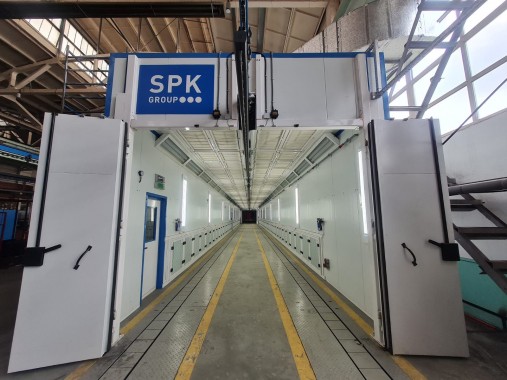 Окрасочно-сушильный комплекс с конвейером SPK GROUP, г. Брянск Окрасочно-сушильный комплекс с конвейером SPK GROUP, г. Брянск