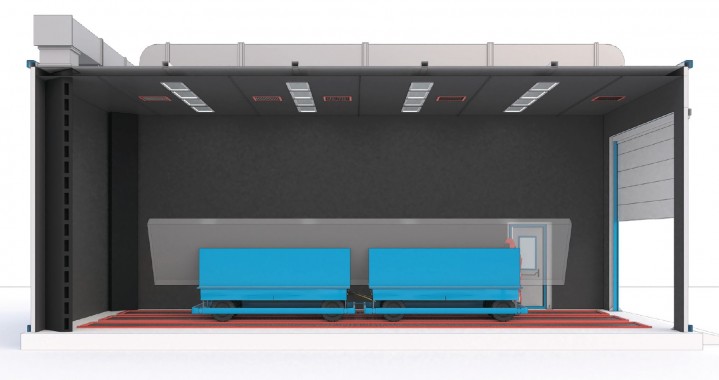 Дробеструйная камера для металлоконструкций SPK-SВB-11.5.5 Дробеструйная камера для металлоконструкций SPK-SВB-11.5.5