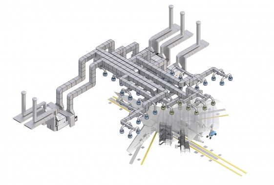 Комплекс подготовки, окраски и смывки самолетов спецназначения SPK-SCB-66.72.23 Комплекс подготовки, окраски и смывки самолетов спецназначения SPK GROUP