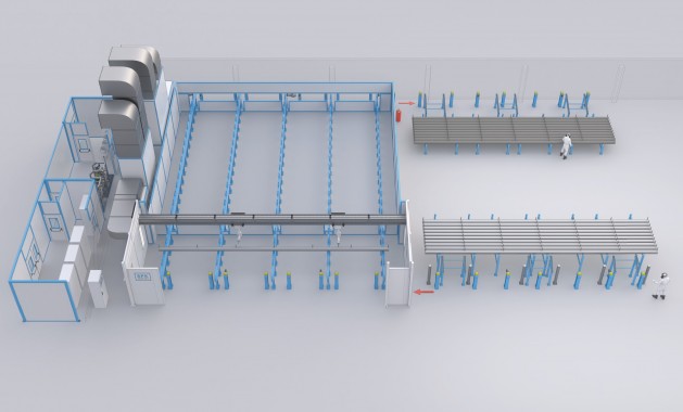 Роботизированная линия окраски труб SPK Роботизированная линия окраски труб SPK GROUP