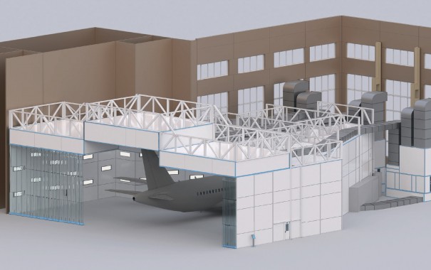 Камера окраски и сушки для самолетов SPK-SCB-37.35.13/8 Камера окраски и сушки для самолетов SPK-SCB-37.35.13/8