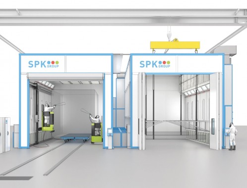 Двухсекционная окрасочно-сушильная камера тупикового типа SPK-SCB-15.12.6. Двухсекционная окрасочно-сушильная камера тупикового типа SPK-SCB-15.12.6.