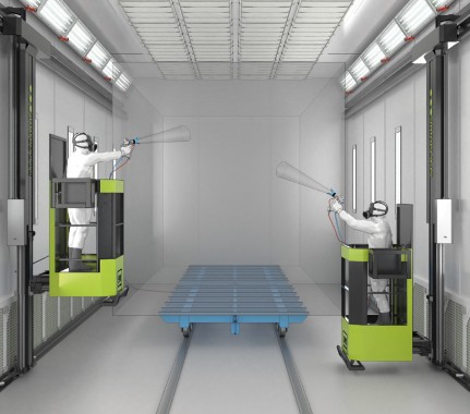 Двухсекционная окрасочно-сушильная камера тупикового типа SPK-SCB-15.12.6. Двухсекционная окрасочно-сушильная камера тупикового типа SPK-SCB-15.12.6.