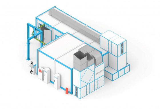 Участок окраски SPK для мелкогабаритных деталей и сборочных единиц Участок окраски SPK GROUP для мелкогабаритных деталей и сборочных единиц
