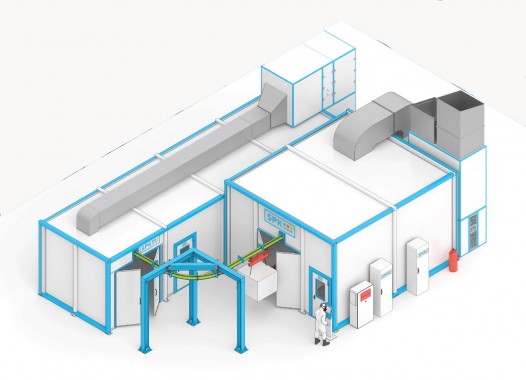 Участок окраски SPK для мелкогабаритных деталей и сборочных единиц Участок окраски SPK GROUP для мелкогабаритных деталей и сборочных единиц