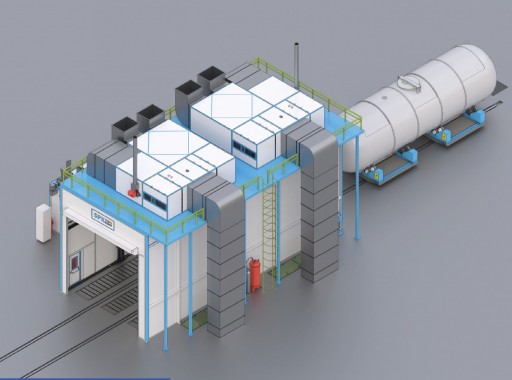 Окрасочно-сушильная камера для цистерн SРК-SCB-15.6.6 Окрасочно-сушильная камера для цистерн SРК-SCB-15.6.6
