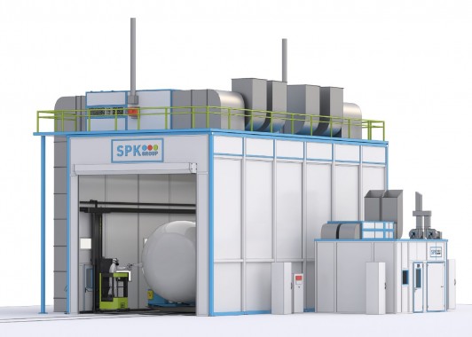 Окрасочно-сушильная камера для цистерн SРК-SCB-15.6.6 Окрасочно-сушильная камера для цистерн SРК-SCB-15.6.6