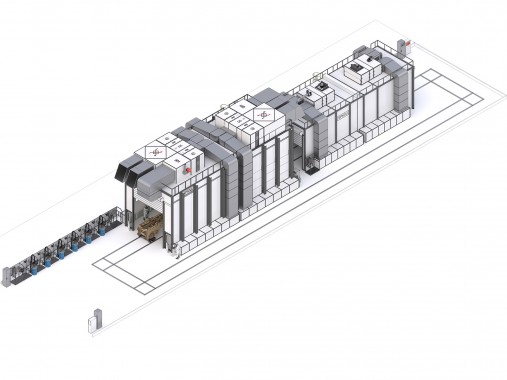 Роботизированная линия окраски и сушки для кабин и рам бульдозеров SPK Роботизированная линия окраски и сушки для кабин и рам бульдозеров SPK