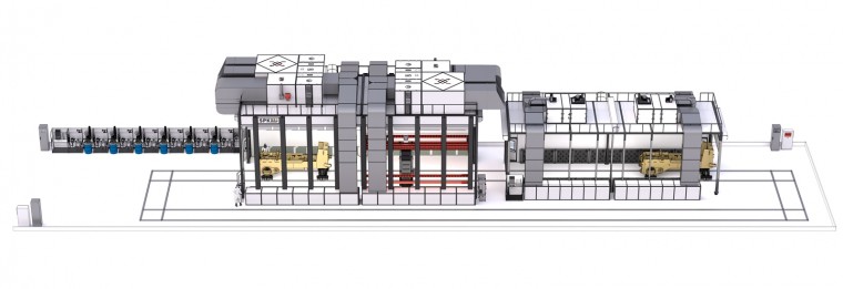 Роботизированная линия окраски и сушки для кабин и рам бульдозеров SPK Роботизированная линия окраски и сушки для кабин и рам бульдозеров SPK