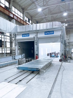 Двухсекционная покрасочно-сушильная камера для металлоконструкций SPK-14.8.4, г. Челябинск Двухсекционная покрасочно-сушильная камера для металлоконструкций SPK-14.8.4, г. Челябинск