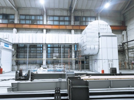 Двухсекционная покрасочно-сушильная камера для металлоконструкций SPK-14.8.4, г. Челябинск Двухсекционная покрасочно-сушильная камера для металлоконструкций SPK-14.8.4, г. Челябинск