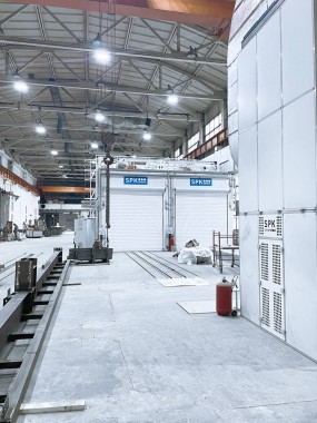 Двухсекционная покрасочно-сушильная камера для металлоконструкций SPK-14.8.4, г. Челябинск Двухсекционная покрасочно-сушильная камера для металлоконструкций SPK-14.8.4, г. Челябинск