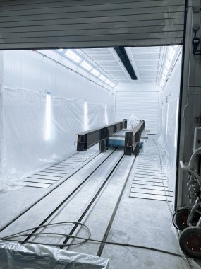 Двухсекционная покрасочно-сушильная камера для металлоконструкций SPK-14.8.4, г. Челябинск Двухсекционная покрасочно-сушильная камера для металлоконструкций SPK-14.8.4, г. Челябинск