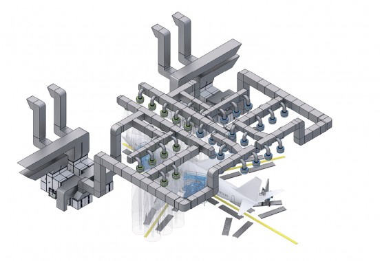 Комплекс SPK-SCB-65.60.28 подготовки и окраски самолетов спецназначения Комплекс SPK-SCB-65.60.28 подготовки и окраски самолетов спецназначения