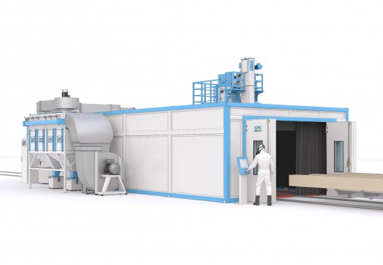 Окрасочно-сушильный комплекс SPK для металлоконструкций Окрасочно-сушильный комплекс SPK для металлоконструкций